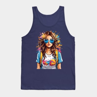 Back to school. High school student Tank Top